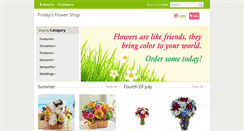 Desktop Screenshot of fridayzflowershop.com